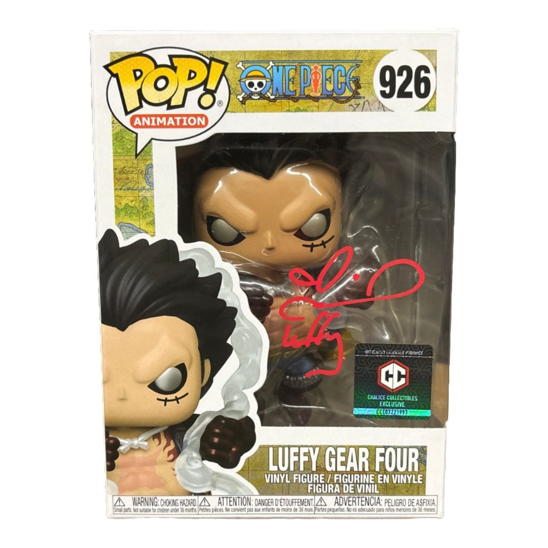 Luffy Gear shops Four AUTOGRAPHED PSA authenticated Funko pip