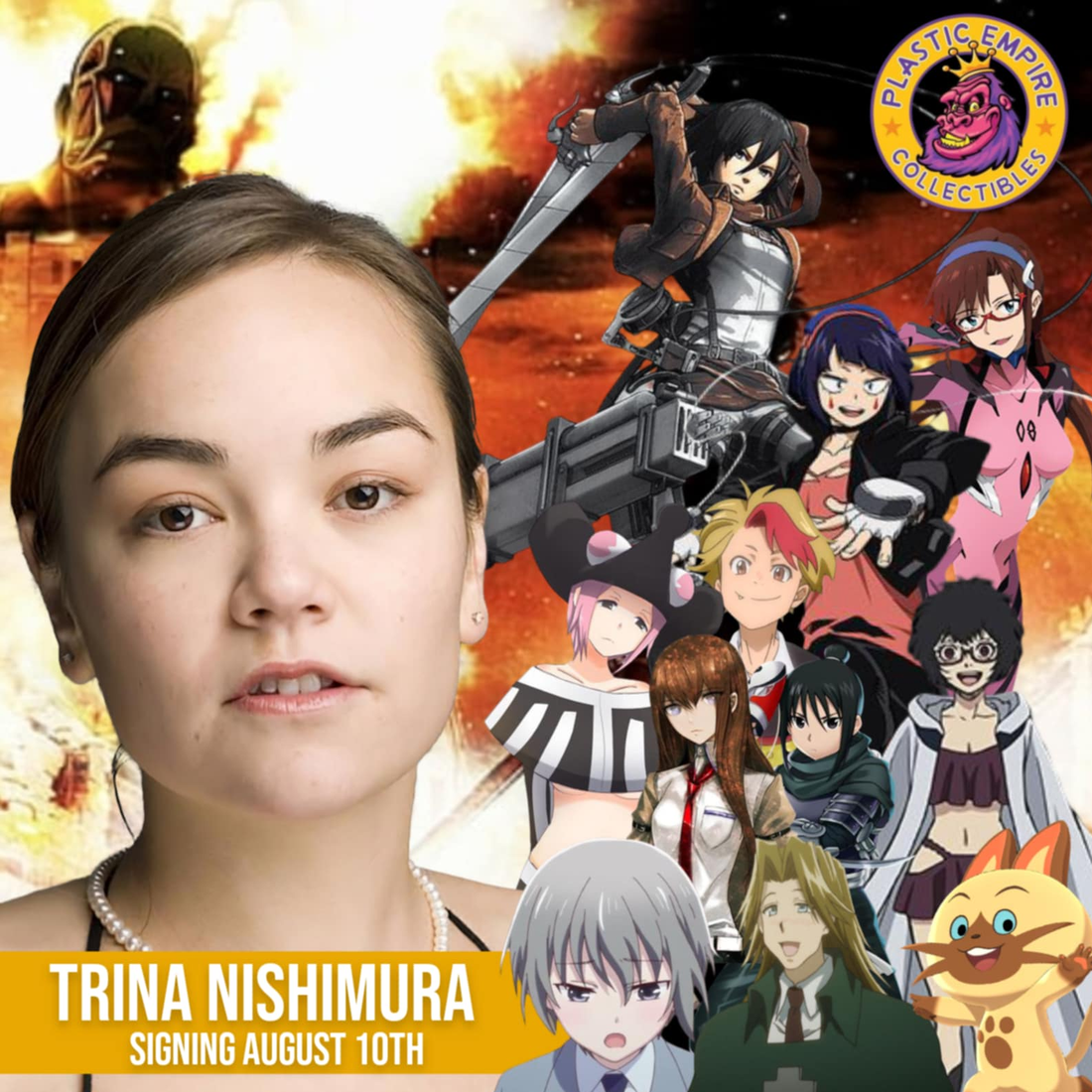 ⭐ Signing In Store w/ Trina Nishimura! Mikasa AOT & Jiro MHA ⭐