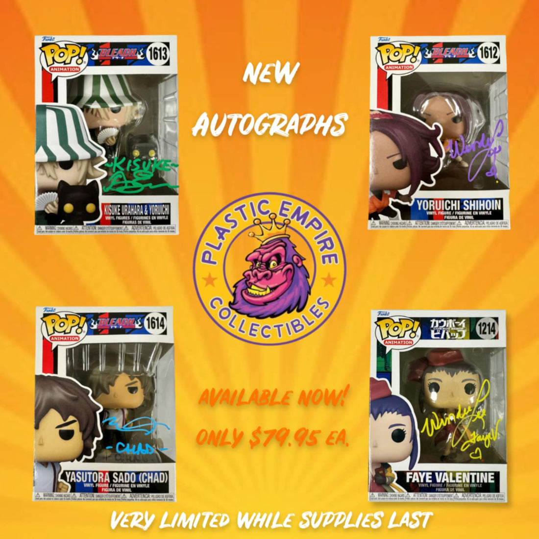 ⭐ New Anime Signed Pops Available Now! ⭐