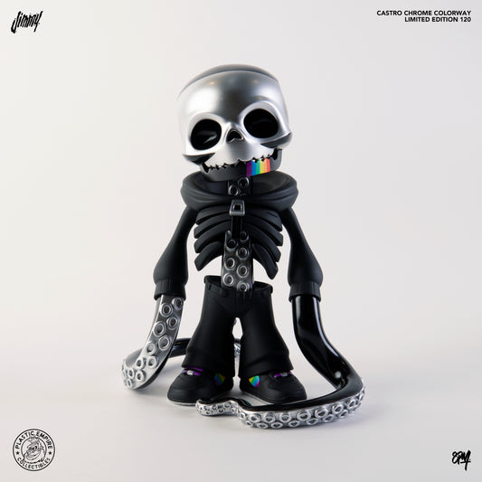 Jimmy Vinyl 8" Castro Chrome Colorway By 8PM Plastic Empire C2E2 Exclusive Figure