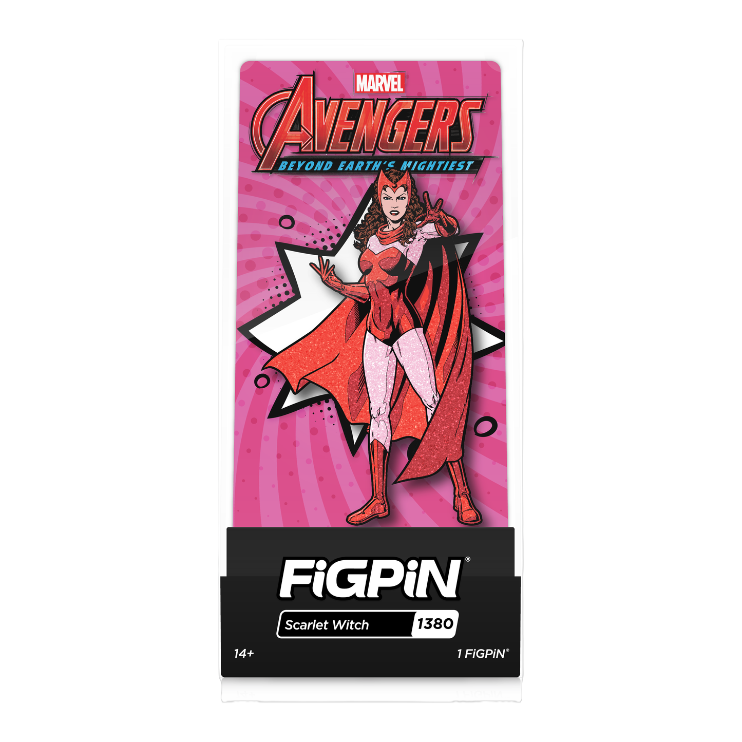 Figpin Scarlet Witch Glitter from Marvel #1380 Plastic Empire Ex LE 500