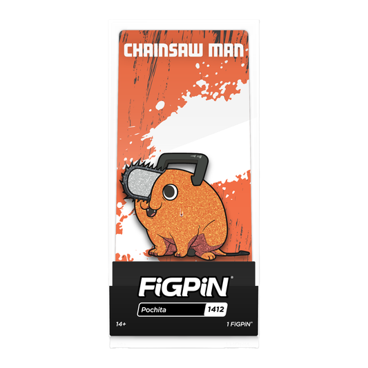 Figpin Pochita Glitter from Chainsaw Man #1412 Pops and Pins Ex