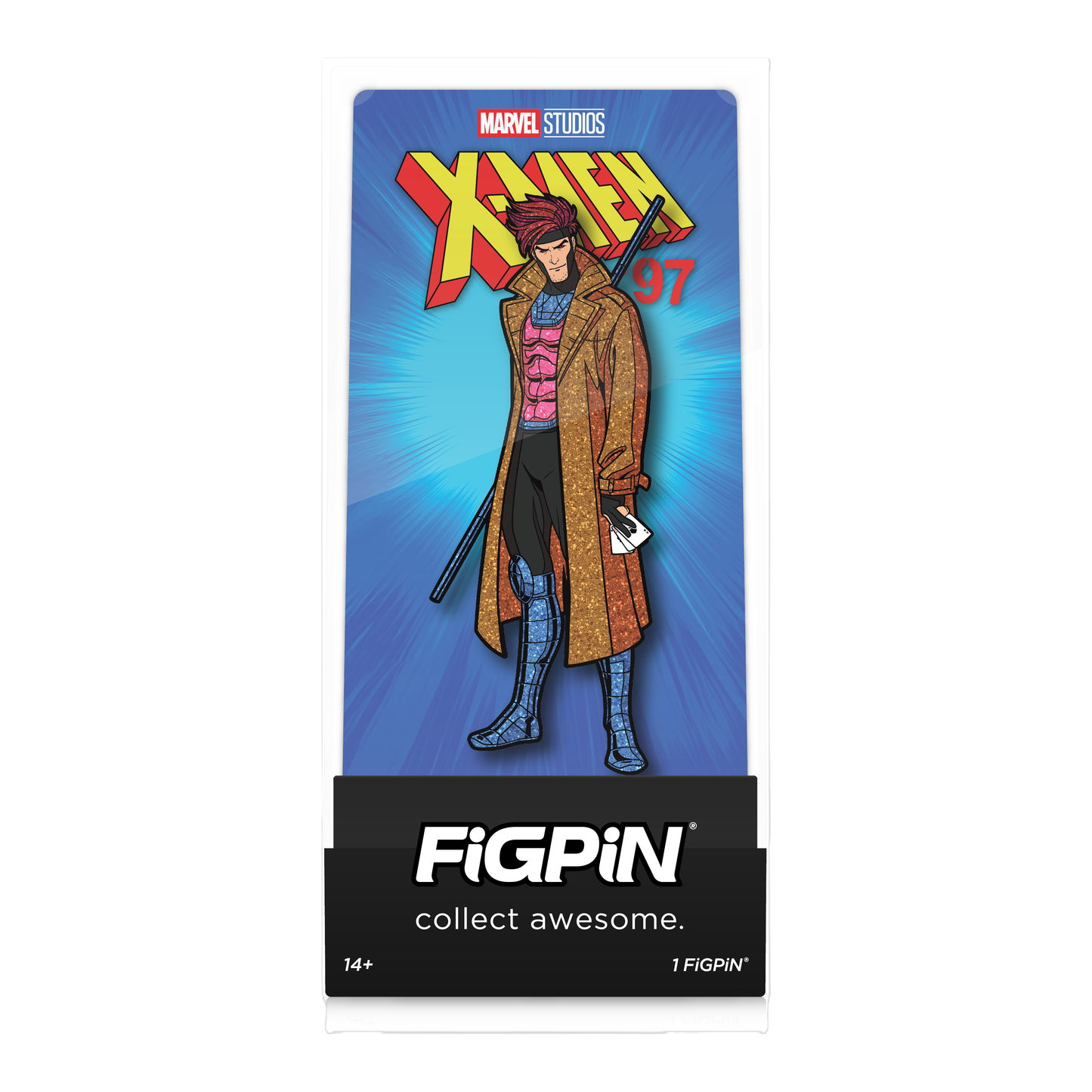 Figpin Gambit Glitter from X-Men '97 #1598 Plastic Empire Ex LE 500