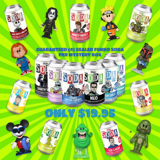 Funko Soda 4-Pack Mystery Box Warehouse Clearance ONLY $19.99