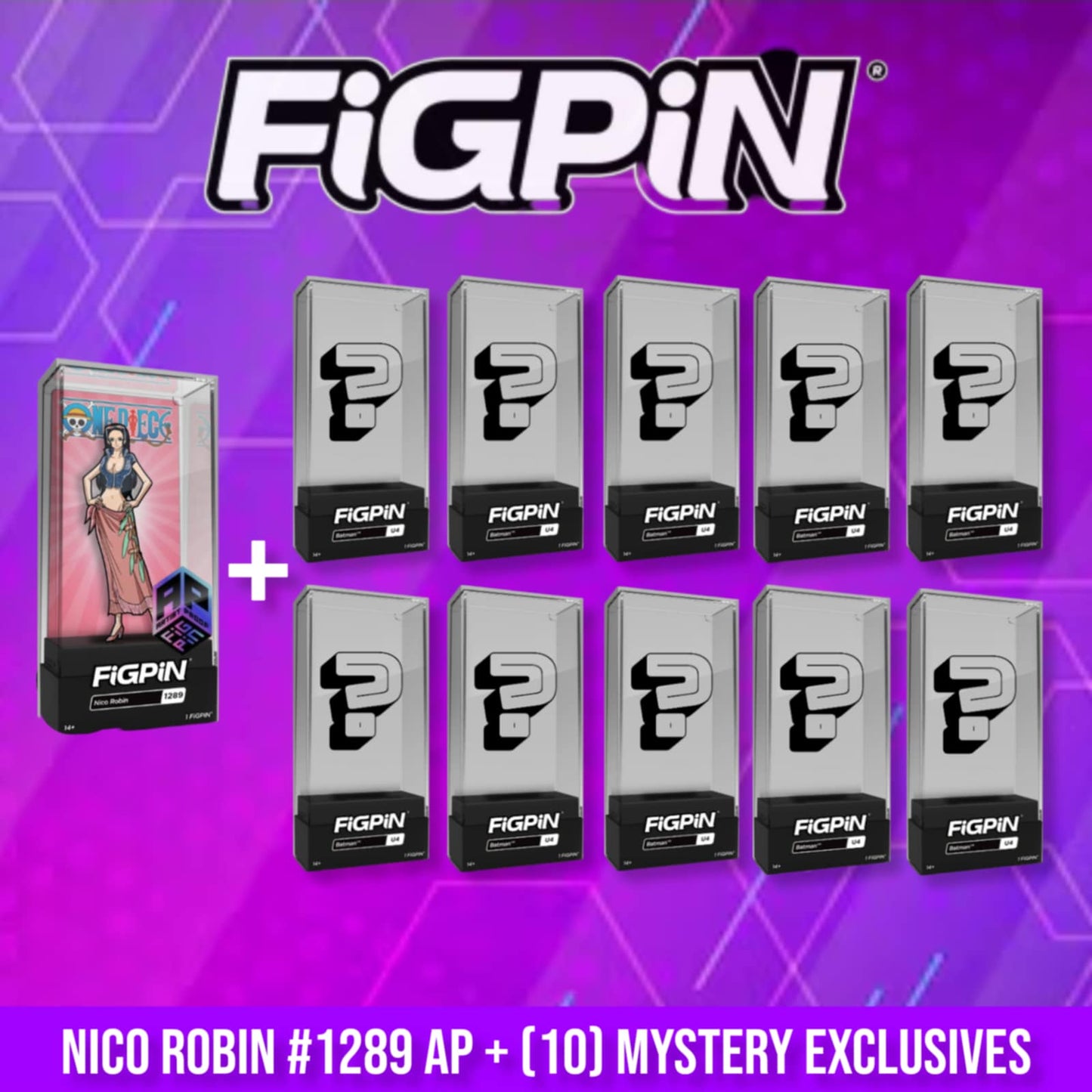 FIGPIN NICO ROBIN #1289 ONE PIECE ARTIST PROOF + (10) MYSTERY EXCLUSIVE PICK YOUR AP BUNDLE