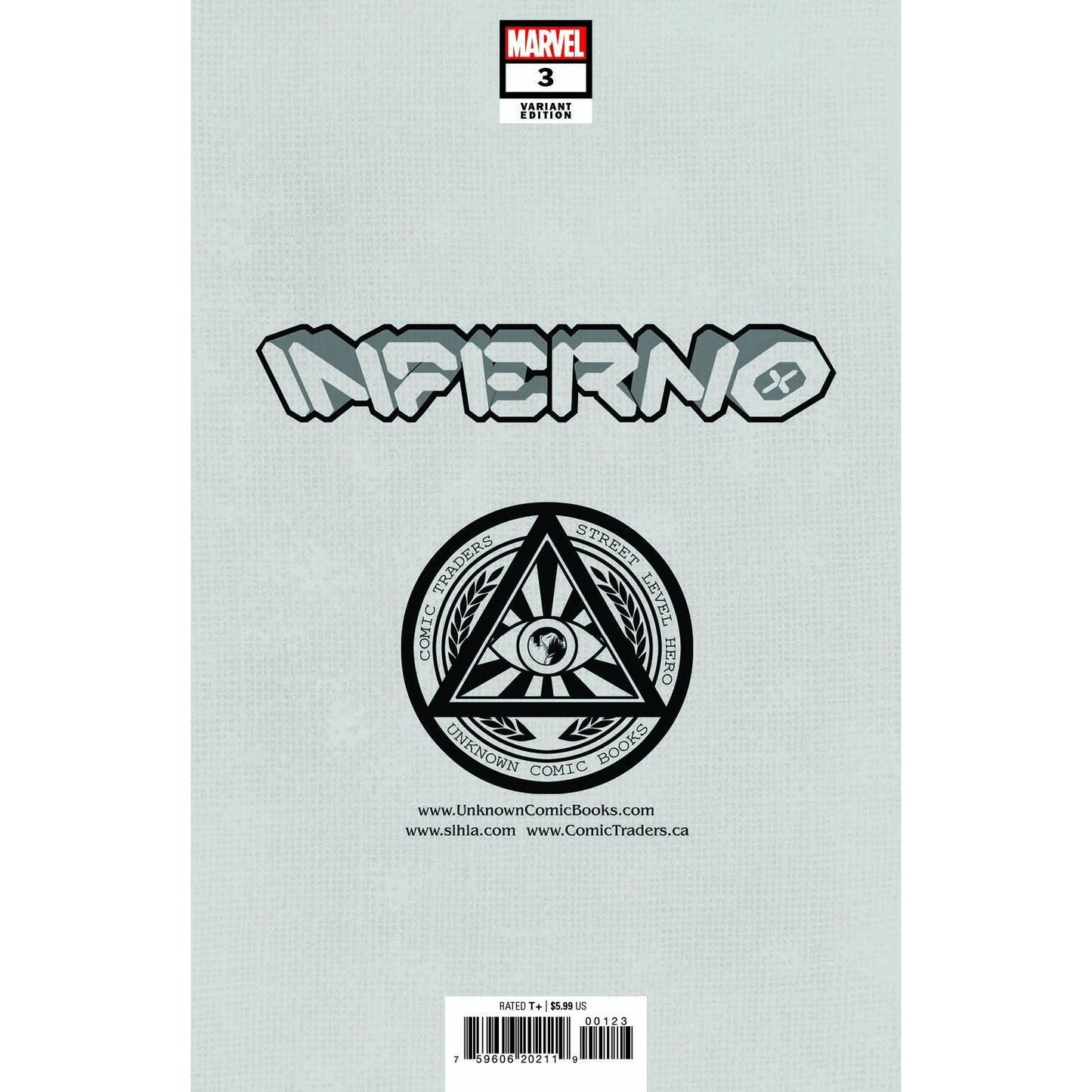 INFERNO #3 (OF 4) UNKNOWN COMICS DAVID NAKAYAMA EXCLUSIVE VIRGIN COLOR BLEED VAR (11/24/2021) (12/08/2021)