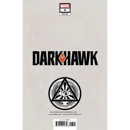 DARKHAWK #5 (OF 5) UNKNOWN COMICS TAURIN CLARKE EXCLUSIVE VIRGIN VAR (12/22/2021) (01/12/2022)