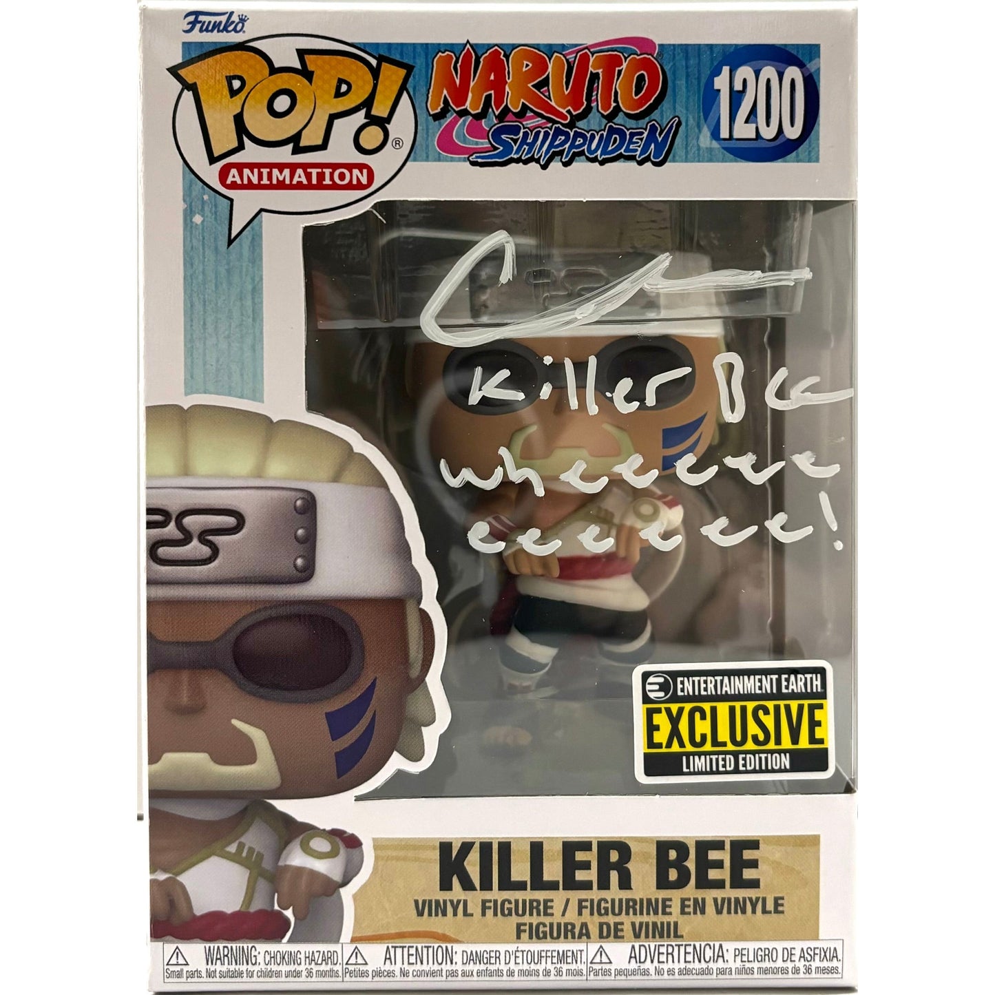 Catero Colbert signed Killer Bee Funko Pop! Naruto #1200 EE Ex JSA Authenticated autograph