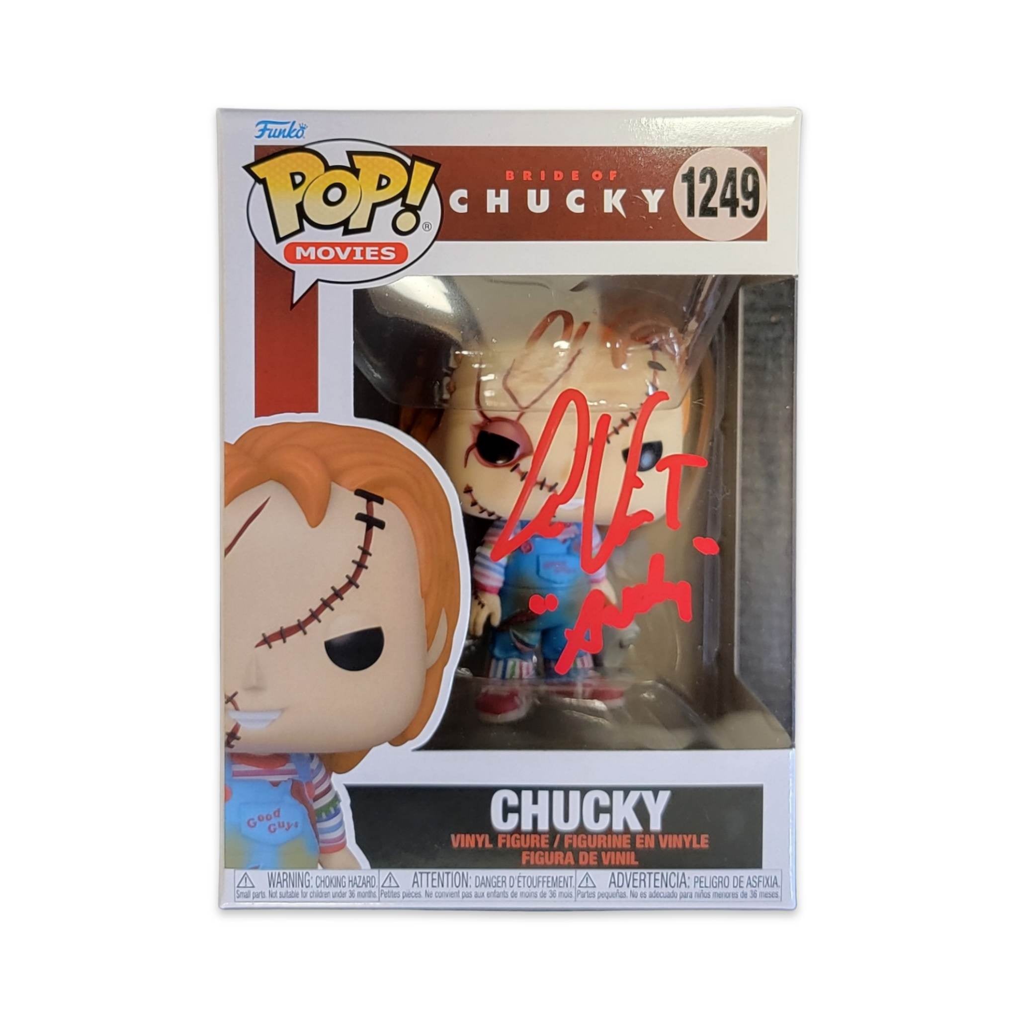 Funko Pop! Chucky #1249 Funko Pop! Alex Vincent Autograph JSA 