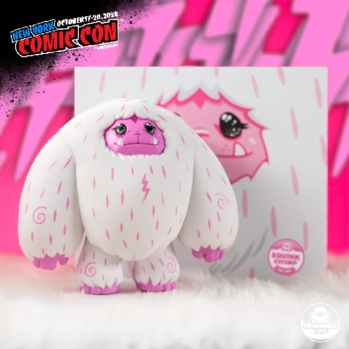 NYCC 2024 Pink Squink Chomp by Abominable Toys Exclusive Vinyl Figure LE 300