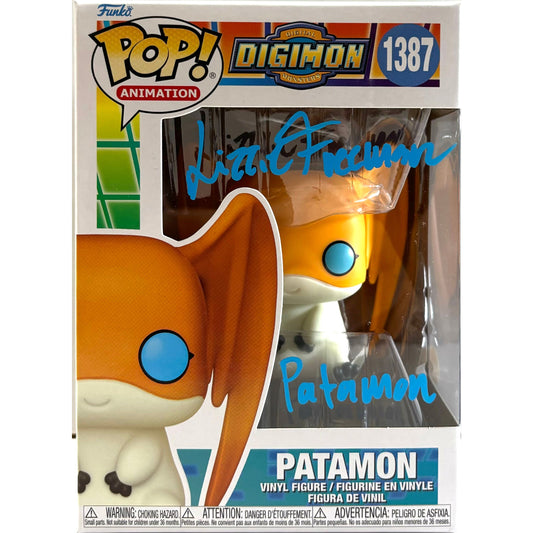 Lizzie Freeman signed Patamon Funko POP! #1387 JSA Authenticated autograph