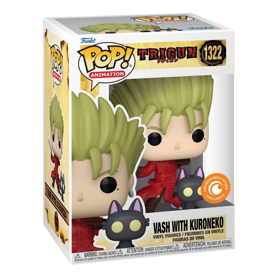 Funko POP! Vash with Kuroneko from Trigun #1322 Crunchyroll Exclusive