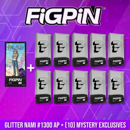 FIGPIN Glitter Nami #1300 ONE PIECE ARTIST PROOF + (10) MYSTERY EXCLUSIVE PICK YOUR AP BUNDLE