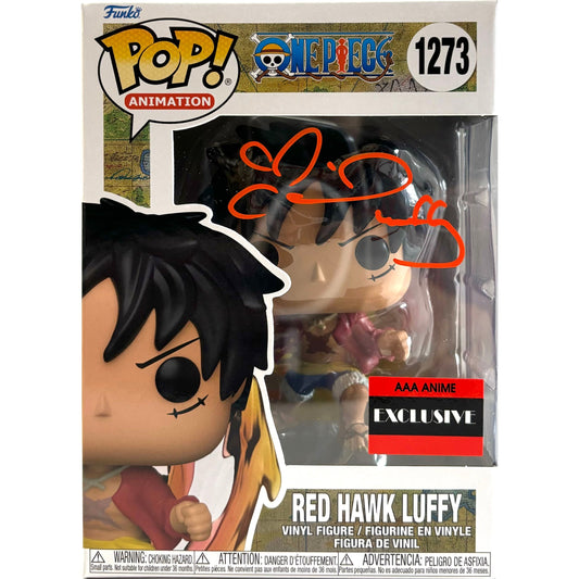 Colleen Clinkenbeard signed Red Hawk Luffy Funko POP! One Piece #1273 JSA Authenticated autograph