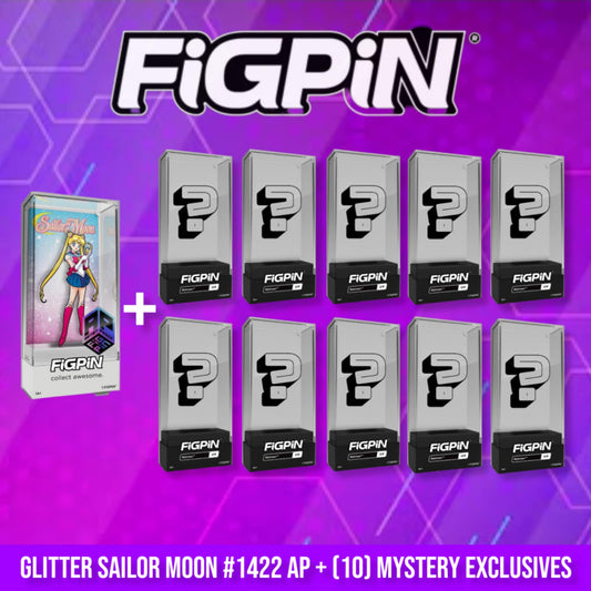 FIGPIN Glitter Sailor Moon #1422 ARTIST PROOF + (10) MYSTERY EXCLUSIVE PICK YOUR AP BUNDLE