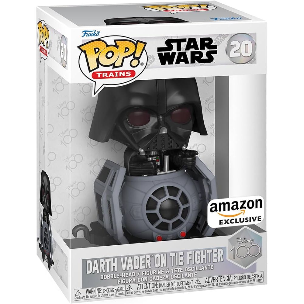 Funko POP! Darth Vader on Tie Fighter from Star Wars Disney 100 #20 Amazon EX