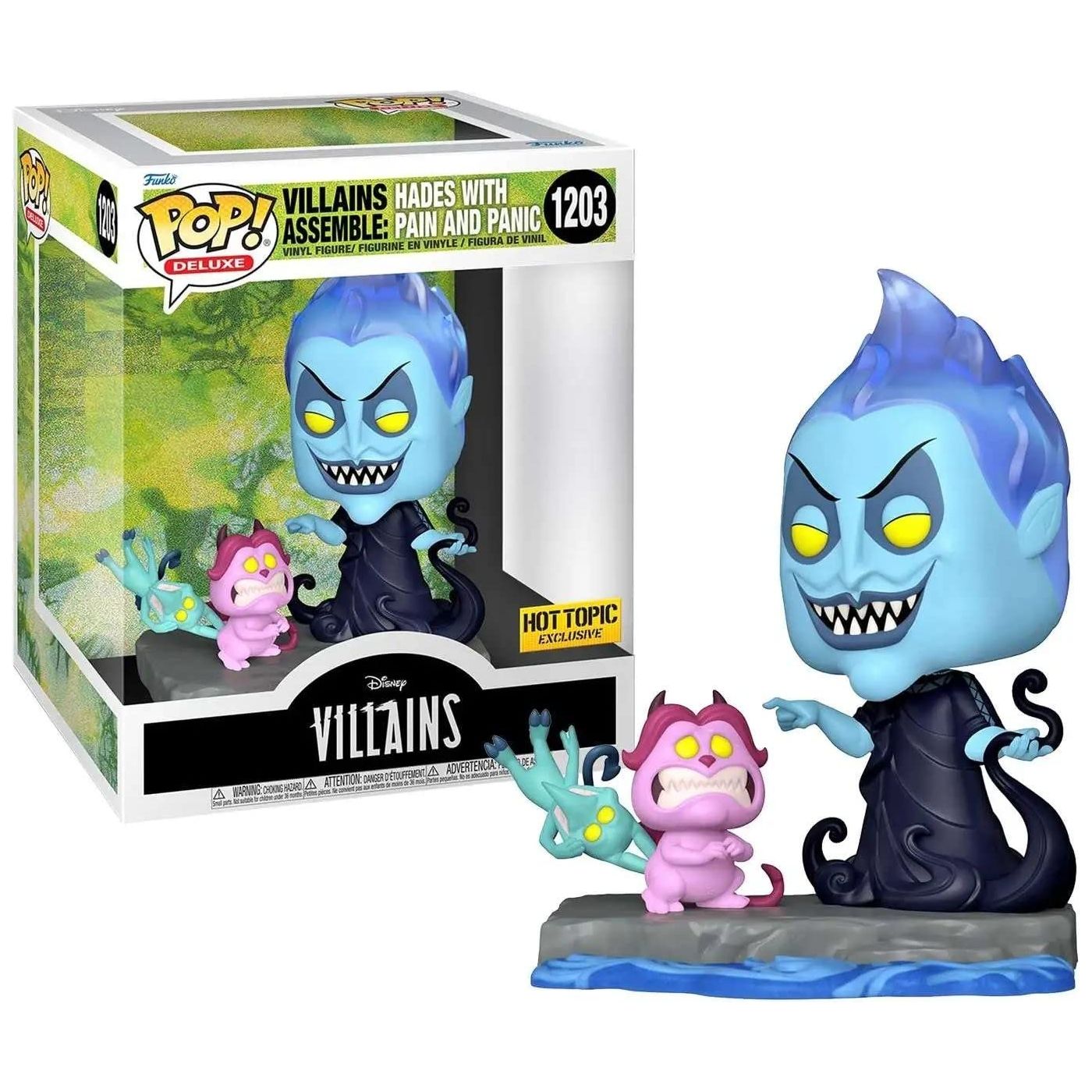 Funko POP! Villains Assemble: Hades with Pain and Panic Hot Topic Exclusive 1203