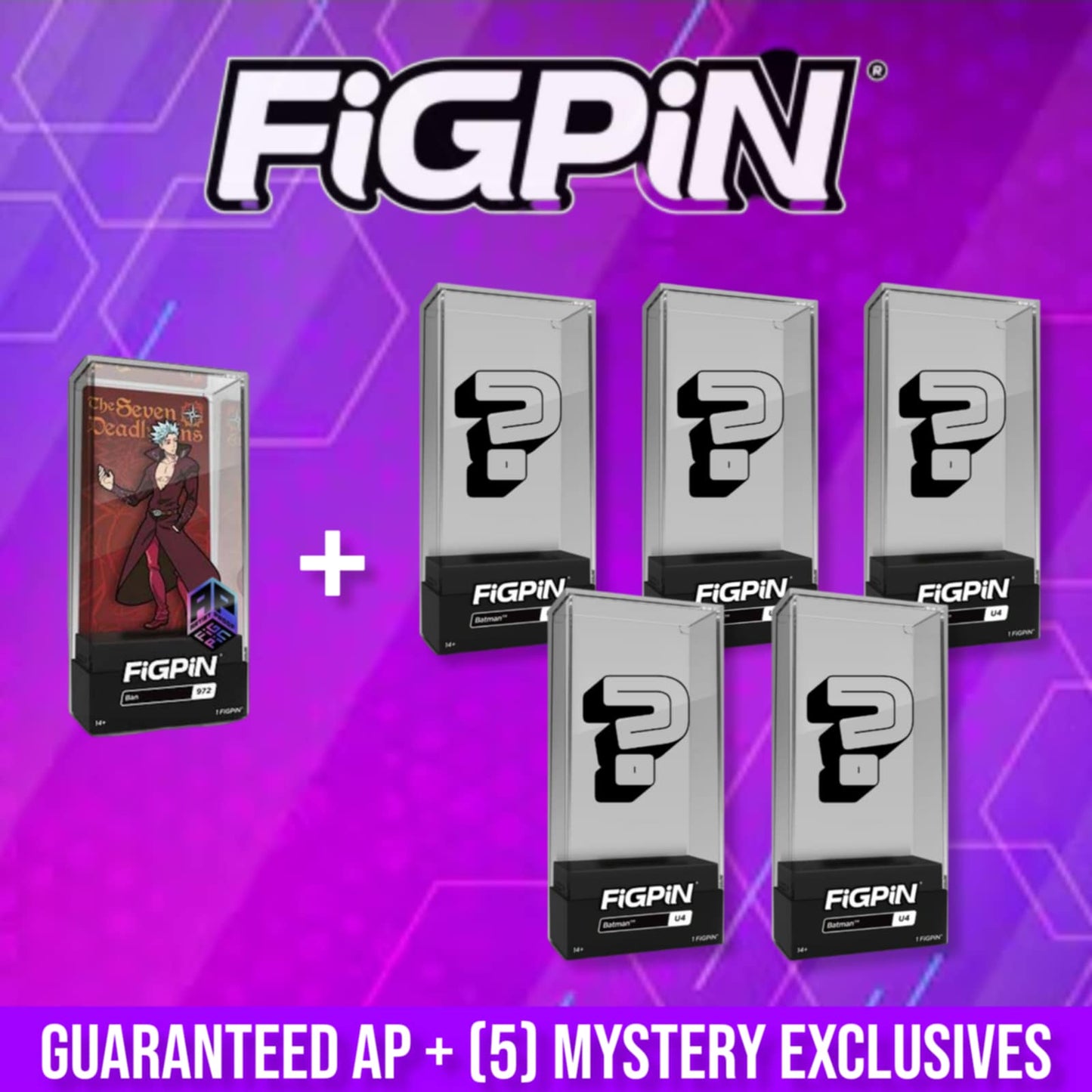 FIGPIN Glitter Ban #972 Seven Deadly Sins (5) MYSTERY EXCLUSIVE PICK YOUR AP BUNDLE