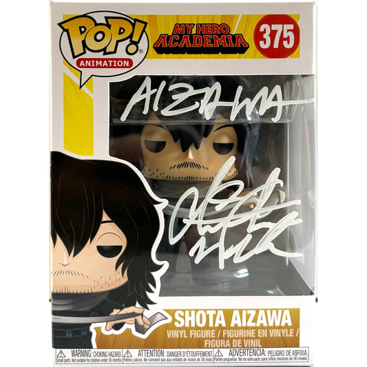 Chris Wehkamp signed Shota Aizawa Funko Pop! MHA #375 JSA Authenticated autograph