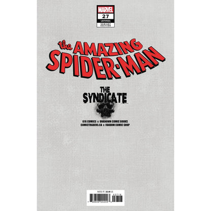 AMAZING SPIDER-MAN #27 TIAGO DA SILVA (616) EXCLUSIVE VIRGIN VAR (06/28/2023)