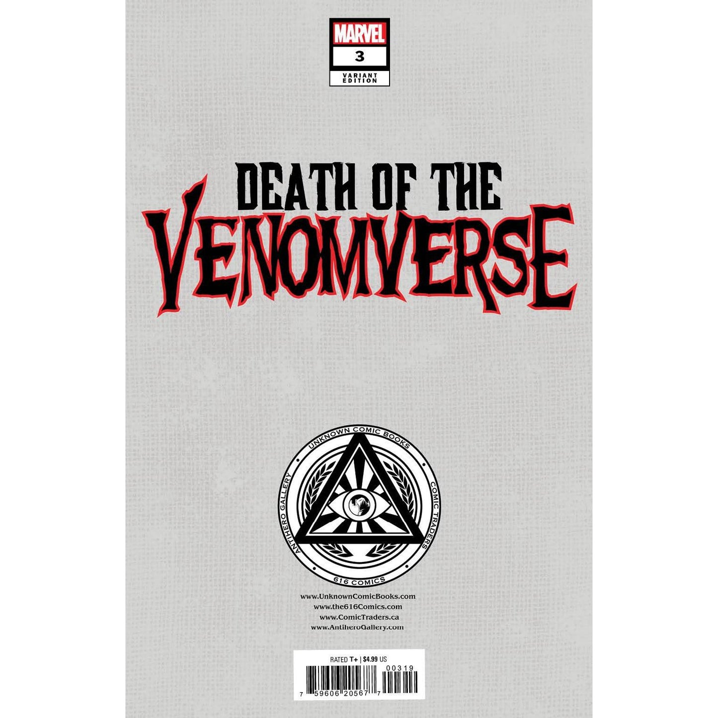 DEATH OF THE VENOMVERSE #3 UNKNOWN COMICS INHYUK LEE EXCLUSIVE VAR (08/30/2023)