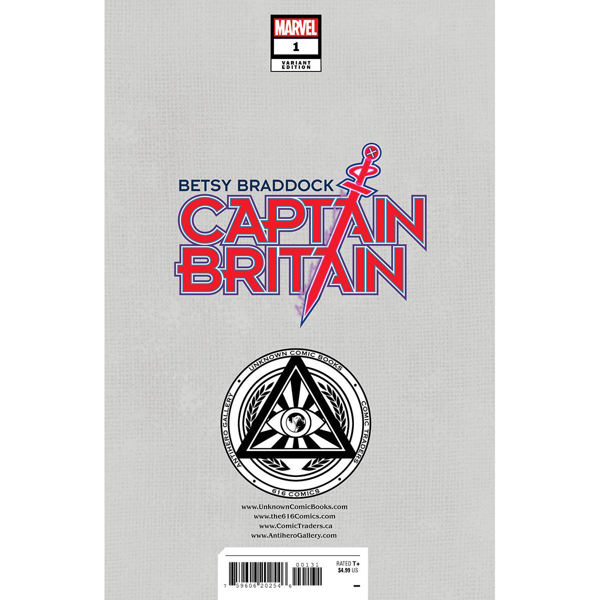 BETSY BRADDOCK: CAPTAIN BRITAIN #1 UNKNOWN COMICS MIGUEL MERCADO EXCLUSIVE VOGUE VAR (02/22/2023)