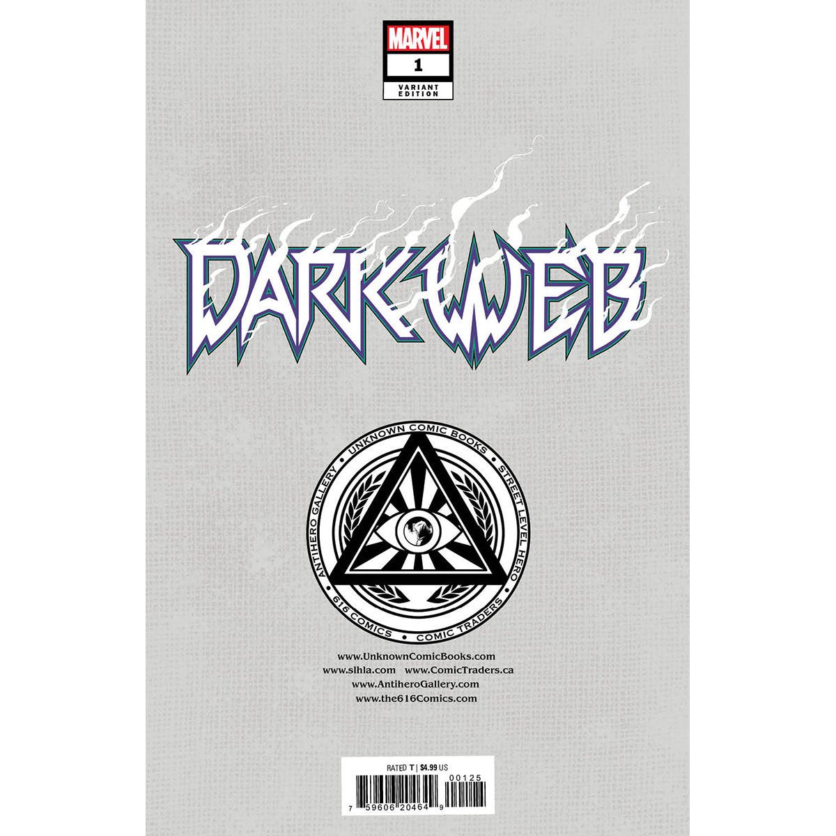 DARK WEB #1 [DWB] UNKNOWN COMICS SKAN EXCLUSIVE VIRGIN VAR (12/07/2022)