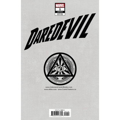 DAREDEVIL #1 UNKNOWN COMICS TONY DANIEL EXCLUSIVE VIRGIN VAR (07/13/2022)