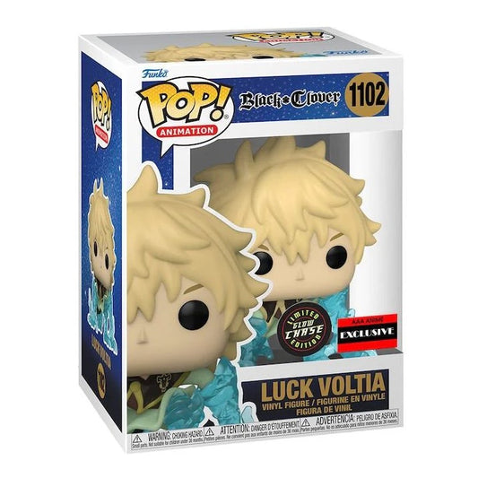 Funko Pop! Luck Voltia Glow Chase from Black Clover #1102 AAA Ex