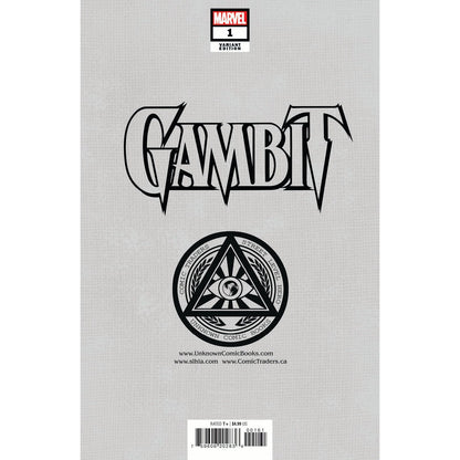 GAMBIT 1 UNKNOWN COMICS BLANK EXCLUSIVE VAR (07/06/2022) (07/27/2022)