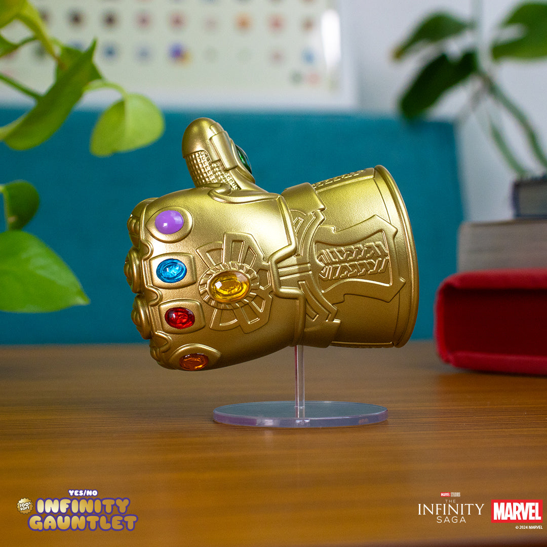 100% Soft Marvel's Infinity Gauntlet Yes/No Vinyl Emoji Collectible