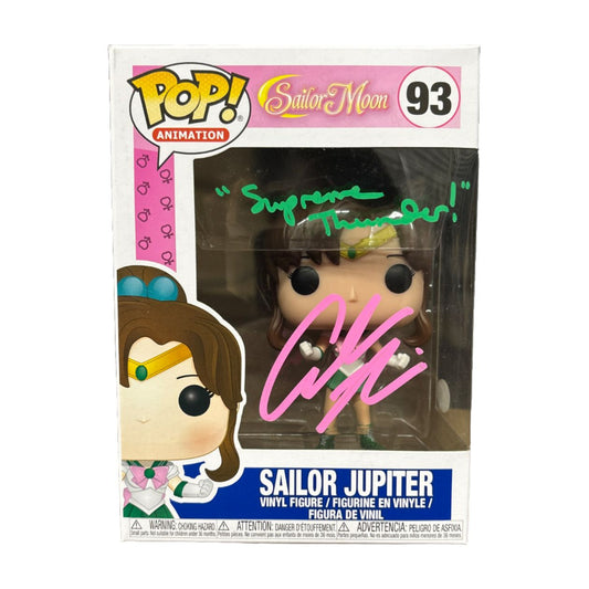 Amanda Miller signed Sailor Jupiter Funko Pop! Sailor Moon #93 JSA Authenticated autograph