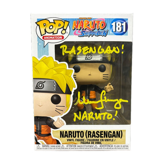 Maile Flanagan signed Naruto (Rasengan) Funko Pop! Naruto #181 JSA Authenticated autograph