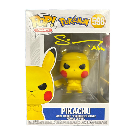 Sarah Natochenny signed Grumpy Pikachu Funko POP! Pokemon #598 JSA Authenticated autograph