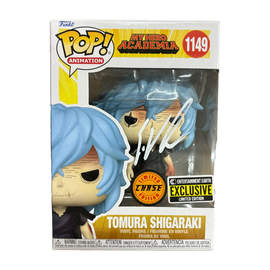 Eric Vale signed Tomura Shigaraki CHASE Funko POP! MHA #1149 JSA Authenticated autograph