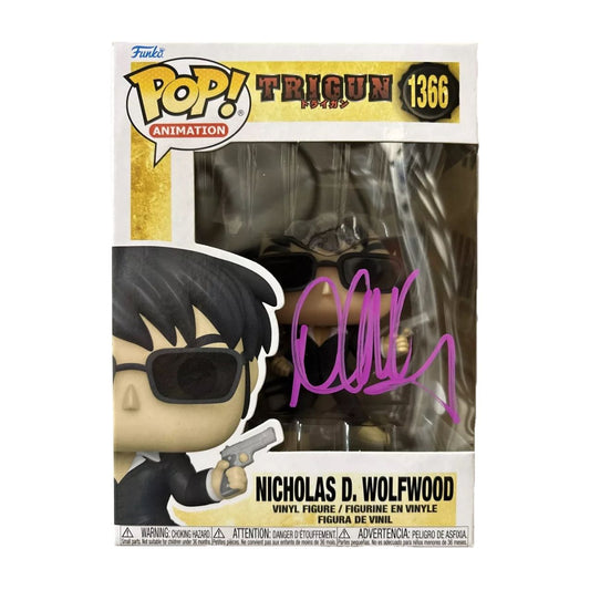 David Matranga signed Nicholas D. Wolfwood Funko Pop! Trigun #1366 JSA Authenticated autograph