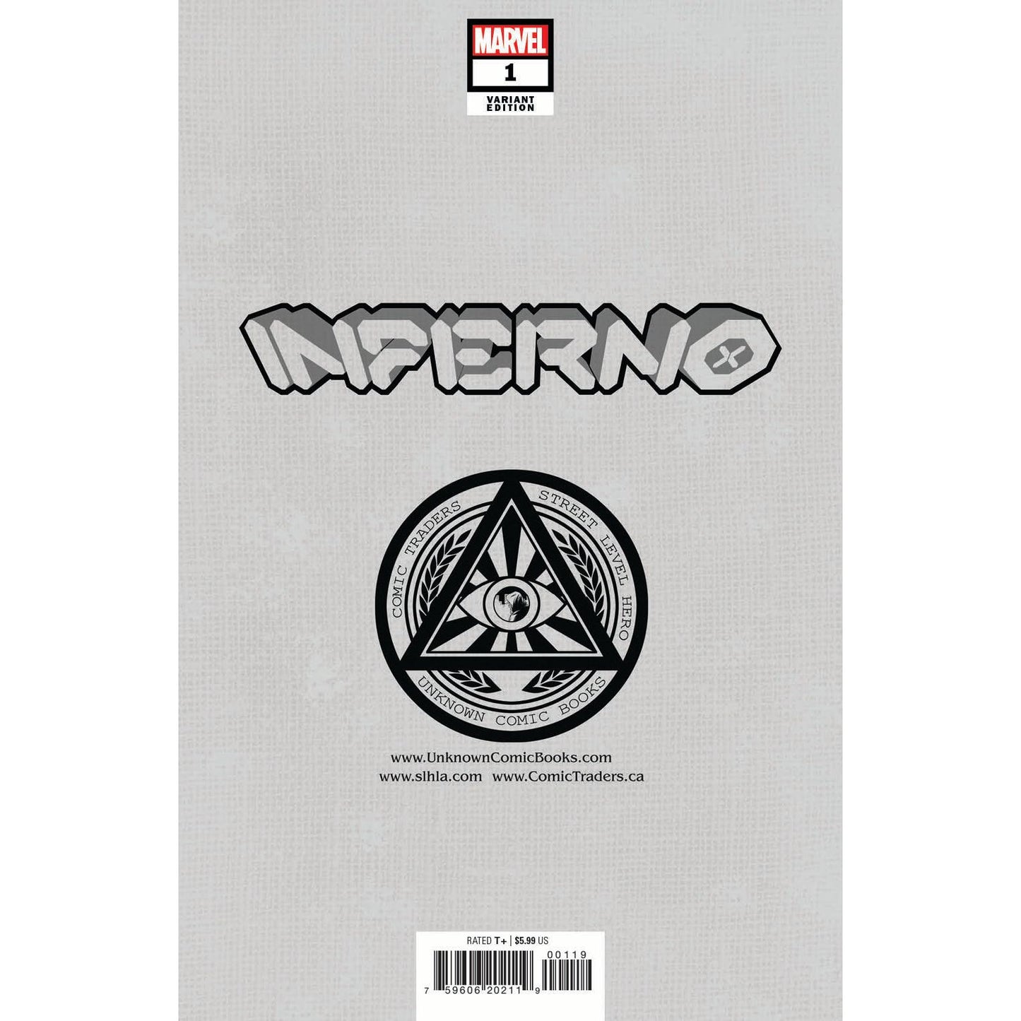 INFERNO #1 (OF 4) UNKNOWN COMICS DAVID NAKAYAMA EXCLUSIVE VIRGIN COLOR BLEED VAR (09/29/2021)