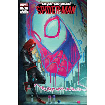 MILES MORALES: SPIDER-MAN #3 UNKNOWN COMICS IVAN TAO EXCLUSIVE GRAFFITI WALL VAR (02/01/2023)