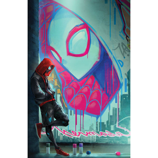 MILES MORALES: SPIDER-MAN #3 UNKNOWN COMICS IVAN TAO EXCLUSIVE VIRGIN GRAFFITI WALL VAR (02/01/2023)