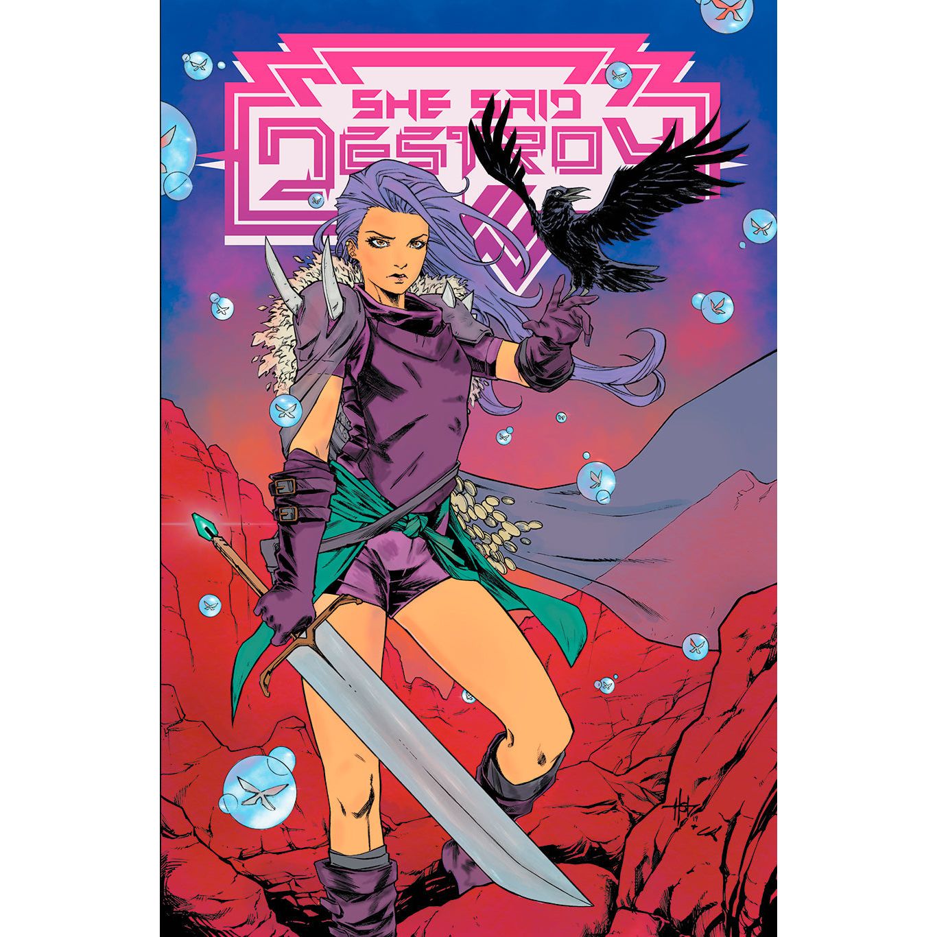 SHE SAID DESTROY #1 UNKNOWN COMICS CREEES EXCLUSIVE 5/29/2019