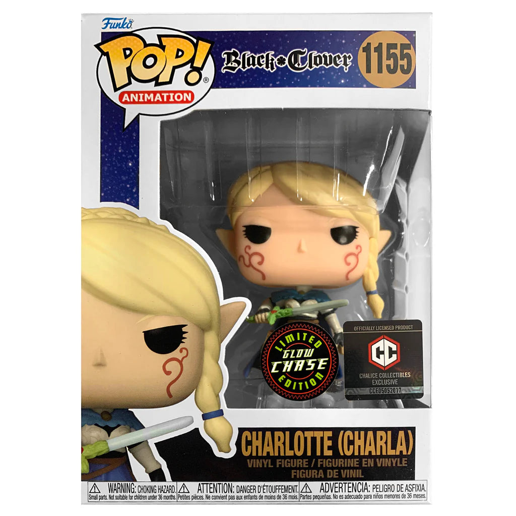 Funko Pop! Charlotte Glow Chase from Black Clover #1155 Chalice Ex