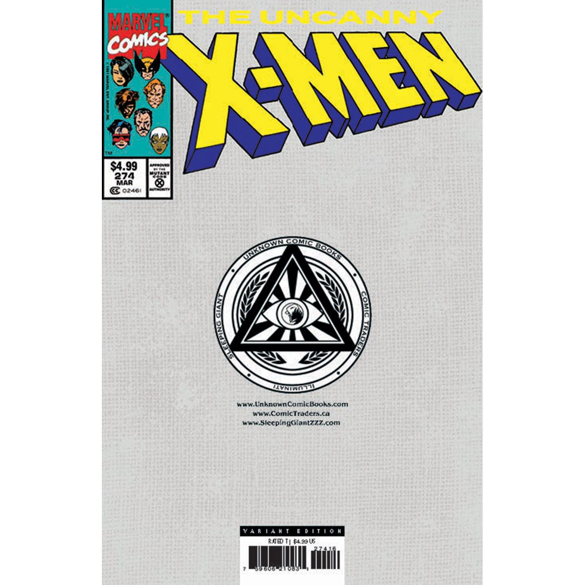 [Foil] Uncanny X-Men #274 Facsimile Unknown Comics Exclusive Var (09/04/2024)