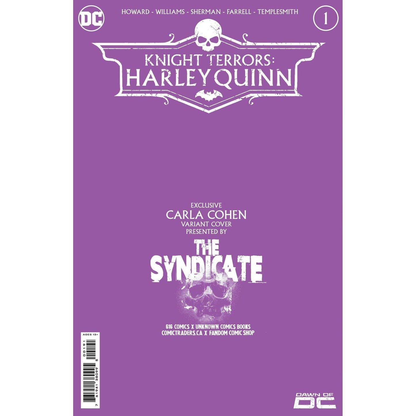 KNIGHT TERRORS HARLEY QUINN #1 CARLA COHEN (616) EXCLUSIVE VIRGIN VAR (08/09/2023)