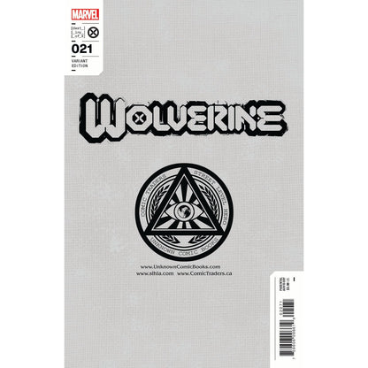 WOLVERINE 21 UNKNOWN COMICS FELIPE MASSAFERA EXCLUSIVE VIRGIN VAR (05/18/2022)