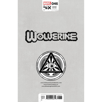 WOLVERINE 46 UNKNOWN COMICS MICO SUAYAN EXCLUSIVE VAR [03/27/2024]