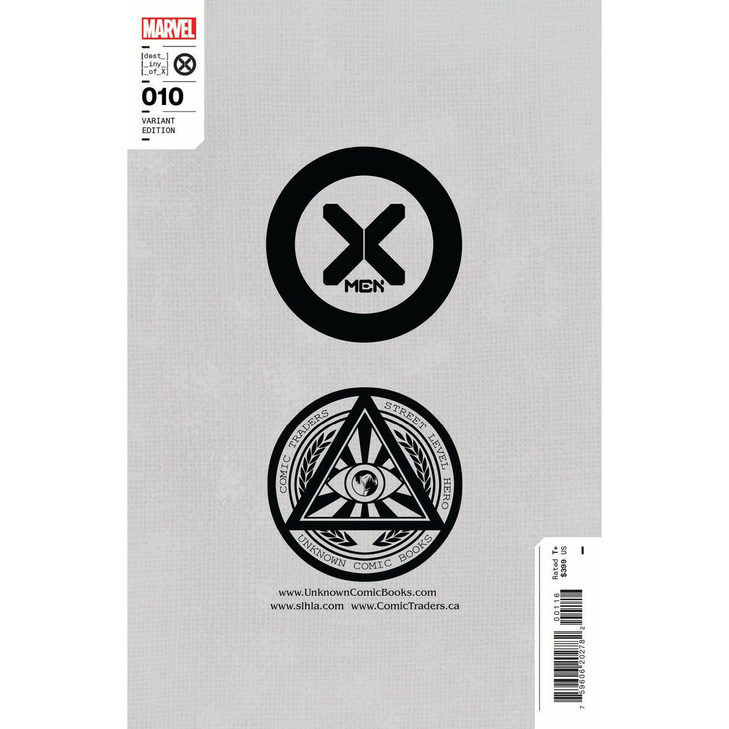 X-MEN 10 UNKNOWN COMICS LUCIO PARRILLO EXCLUSIVE VIRGIN VAR (04/13/2022)