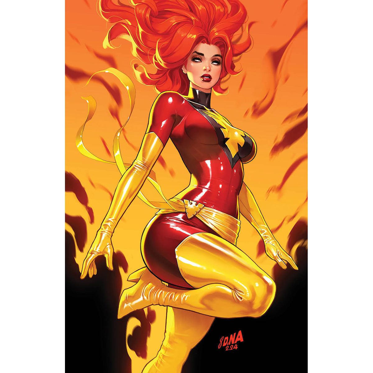 X-MEN 33 [FHX]  UNKNOWN COMICS DAVID NAKAYAMA EXCLUSIVE DARK PHOENIX VIRGIN  VAR (04/03/2024)