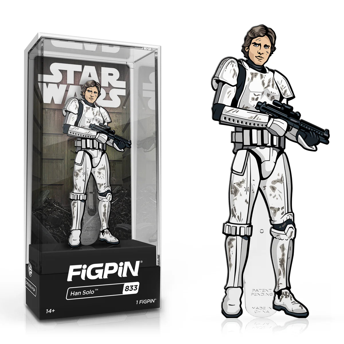 Figpin Set of 2 Luke Skywalker & Han Solo as Stormtroopers from Star Wars #832-833 ECCC 2021 LE 2000