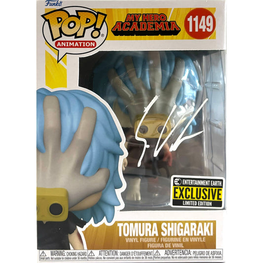 Eric Vale signed Tomura Shigaraki Funko POP! MHA #1149 JSA Authenticated autograph