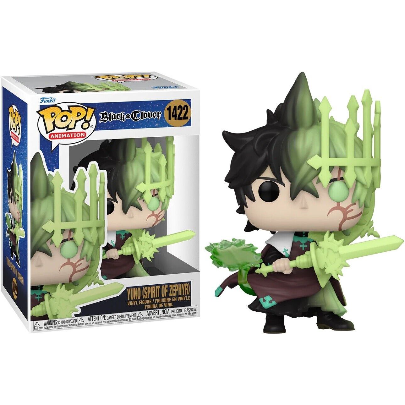 Funko Pop! Yuno (Spirit Of Zephyr) from Black Clover #1422